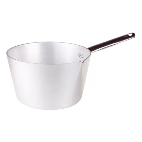 Casseruola conica con becco e manico inox cm. 24 - Agnelli