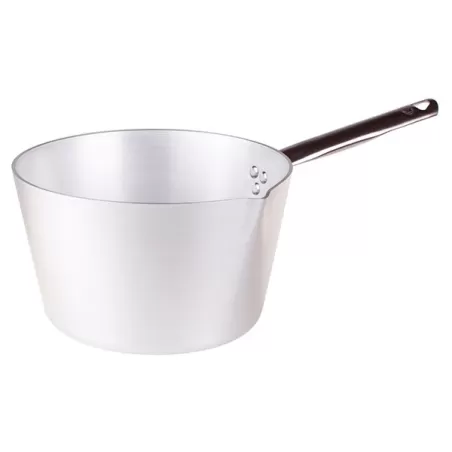 Casseruola conica con becco e manico inox cm. 26 - Agnelli