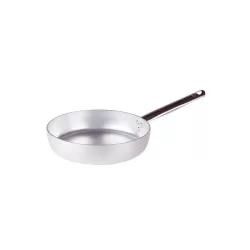 Padella dritta in alluminio con manico inox cm. 26 - Agnelli