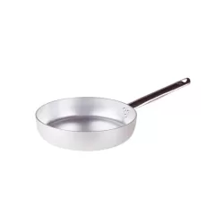 Padella dritta in alluminio con manico inox cm. 30 - Agnelli