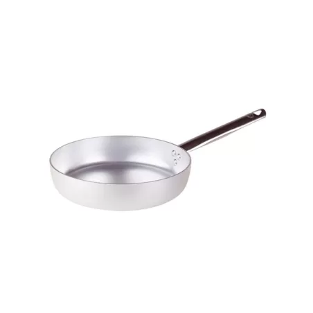 Padella dritta in alluminio con manico inox cm. 30 - Agnelli