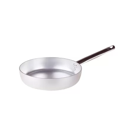 Padella dritta in alluminio con manico inox cm. 32 - Agnelli