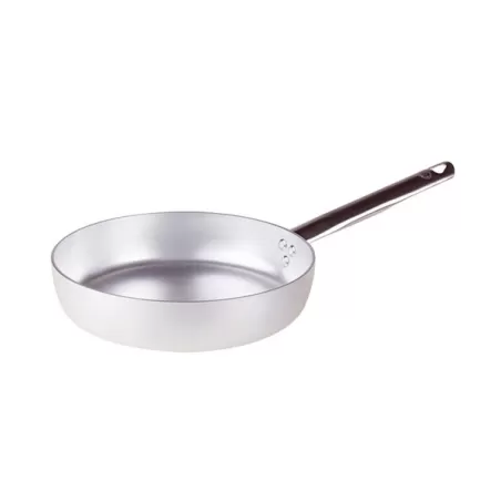 Padella dritta in alluminio con manico inox cm. 38 - Agnelli