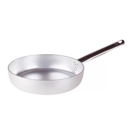 Padella dritta in alluminio con manico inox cm. 46 - Agnelli