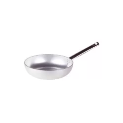 Padella svasata alta in alluminio con manico inox cm. 18 - Agnelli