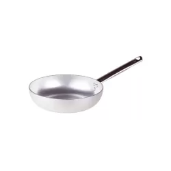 Padella svasata alta in alluminio con manico inox cm. 22 - Agnelli