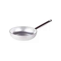 Padella svasata alta in alluminio con manico inox cm. 24 - Agnelli