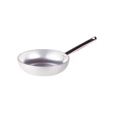 Padella svasata alta in alluminio con manico inox cm. 24 - Agnelli