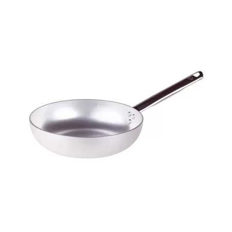 Padella svasata alta in alluminio con manico inox cm. 28 - Agnelli