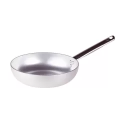 Padella svasata alta in alluminio con manico inox cm. 34 - Agnelli