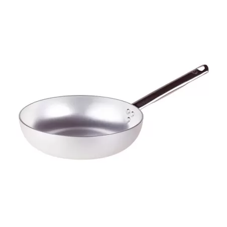 Padella svasata alta in alluminio con manico inox cm. 34 - Agnelli