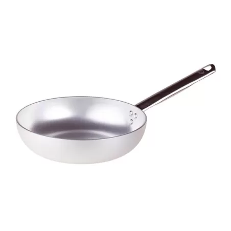 Padella svasata alta in alluminio con manico inox cm. 36 - Agnelli