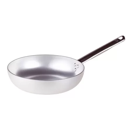 Padella svasata alta in alluminio con manico inox cm. 38 - Agnelli
