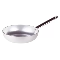 Padella svasata alta in alluminio con manico inox cm. 38 - Agnelli