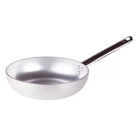 Padella svasata alta in alluminio con manico inox cm. 38 - Agnelli