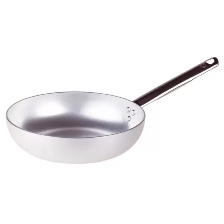 Padella svasata alta in alluminio con manico inox cm. 45 - Agnelli