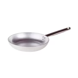 Padella svasata alta in alluminio con manico inox cm. 24 - Agnelli