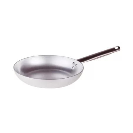 Padella svasata alta in alluminio con manico inox cm. 24 - Agnelli