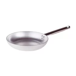 Padella svasata alta in alluminio con manico inox cm. 28 - Agnelli