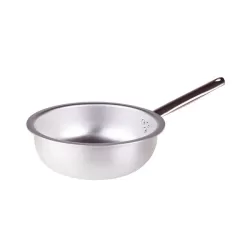 Padella per mantecare in alluminio con manico inox cm. 24 - Agnelli