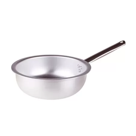 Padella per mantecare in alluminio con manico inox cm. 28 - Agnelli