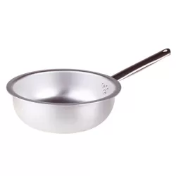 Padella per mantecare in alluminio con manico inox cm. 36 - Agnelli