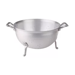 Colapasta a tre piedi in alluminio con maniglie inox cm. 28 - Agnelli