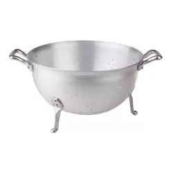 Colapasta a tre piedi in alluminio con maniglie inox cm. 32 - Agnelli