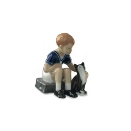 Jens con gatto - Royal Copenhagen