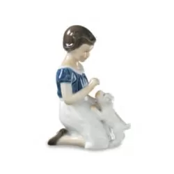 Bimba con cucciolo - Royal Copenhagen