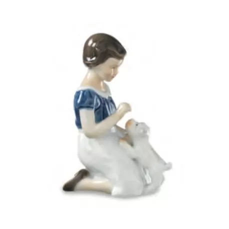 Bimba con cucciolo - Royal Copenhagen