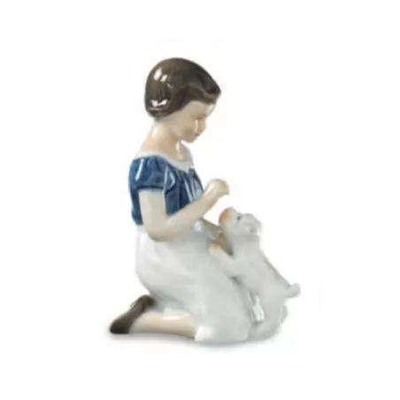 Bimba con cucciolo - Royal Copenhagen
