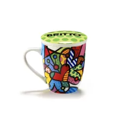 Tisaniera con infusore e coperchio "Butterfly" - Romero Britto