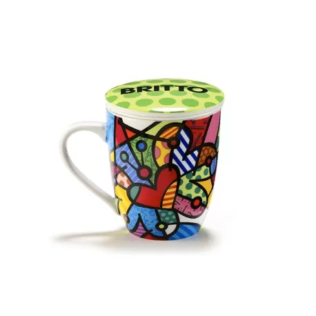 Tisaniera con infusore e coperchio "Butterfly" - Romero Britto
