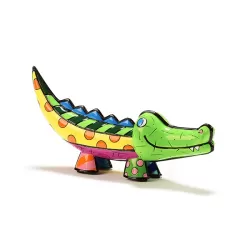 Figurina coccodrillo - Romero Britto