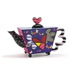 Figurina mini teiera "Flying Hearts" - Romero Britto