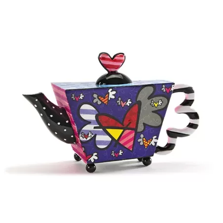 Figurina mini teiera "Flying Hearts" - Romero Britto