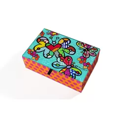 Scatola porta gioie vetro "Farfalla" - Romero Britto