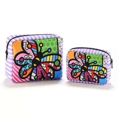 Set 2 trousses "Butterly" - Romero Britto