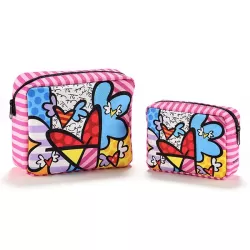 Set 2 trousses "Heart" - Romero Britto
