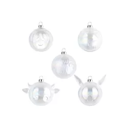 Gesù Bambino, Madonna, Giuseppe, Bue e Asinello, Palle natale - Alessi