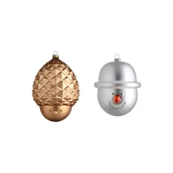 Pignola e Pazzo di neve, Palle natale - Alessi
