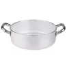 Casseruola bassa in alluminio con maniglie inox - Agnelli