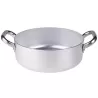 Casseruola bassa in alluminio con maniglie inox - Agnelli"