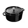 La Cocotte tonda Shiny black - Staub